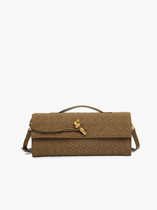 Flap Suède Clutch Tas
