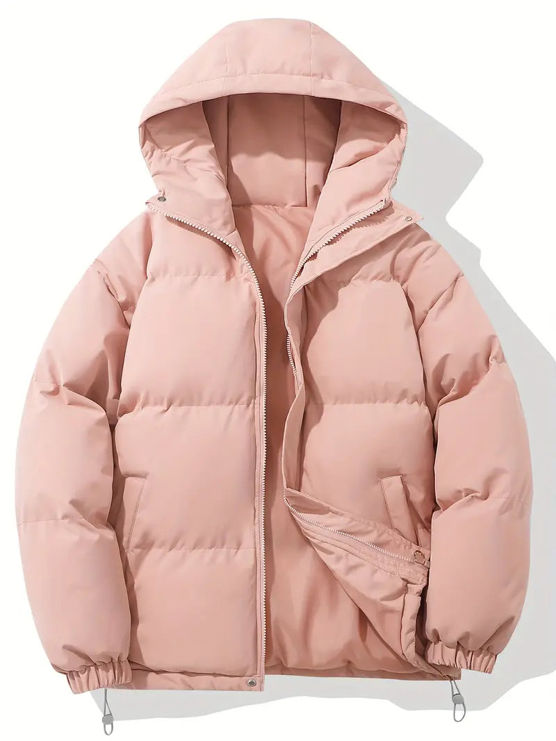 Classic warm jacket with hood