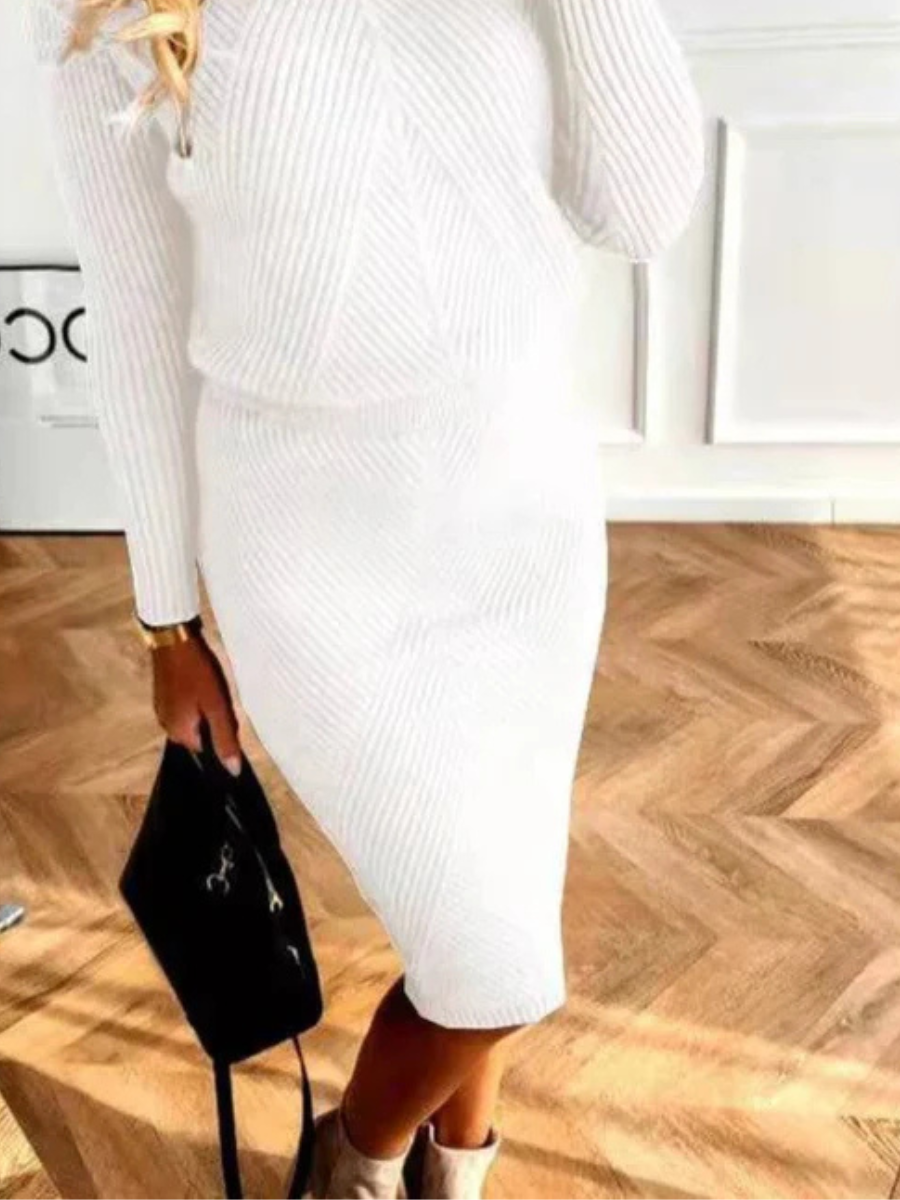 Knitted Sweater Dress Women
